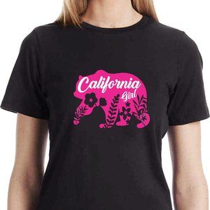 CALIFORNIA GIRL T-SHIRT * CASUAL FASHIONABLE  CAMISETA GRAFICA, BRAND NEW
